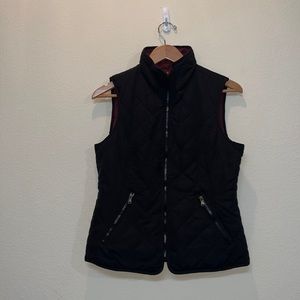 Black and Maroon reversible vest